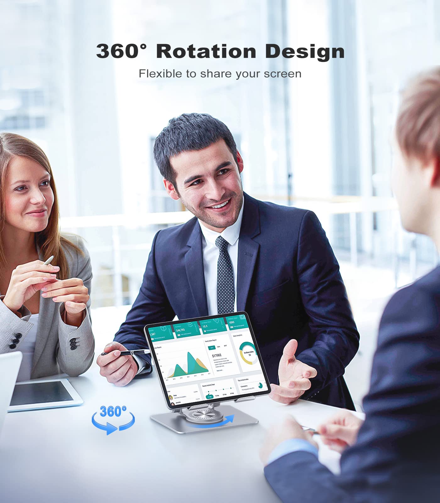 Rotating Base Tablet Stand