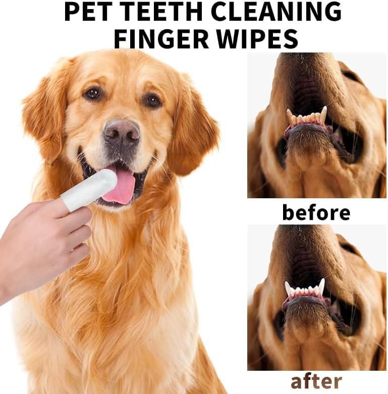 Disposable Dental Finger Wipes For Pets (2 Months Pack)