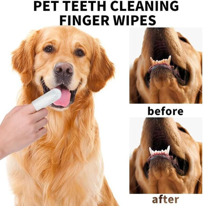 Disposable Dental Finger Wipes For Pets (2 Months Pack)