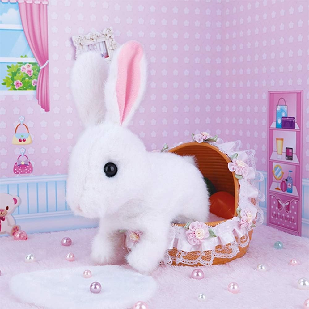 Hopping Bunny Toy Interactive Electronic Pet with Sounds and Movements