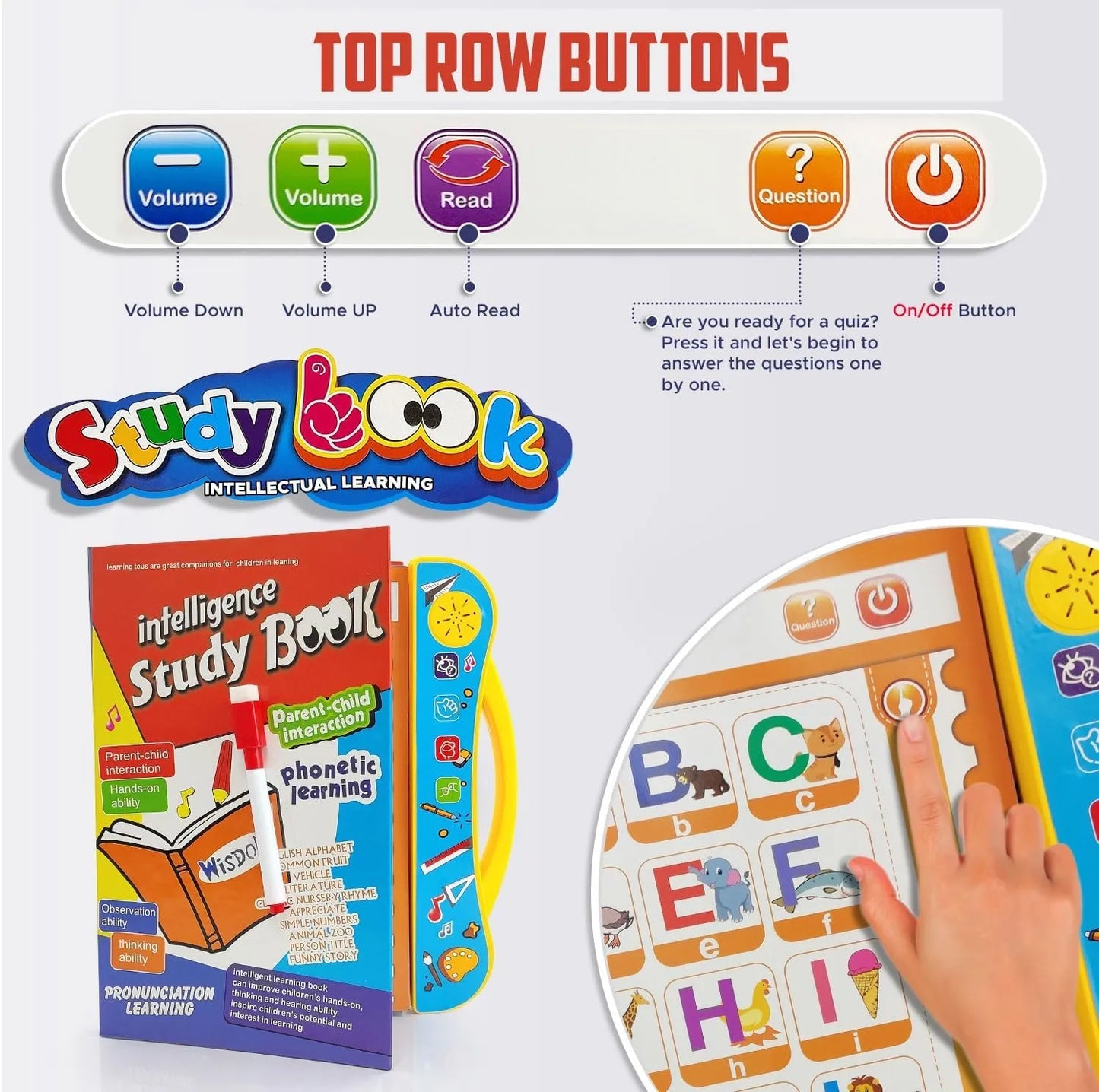 Engage & Educate: Play & Learn Book for Kids | Early Educational Toy for Kids Ages 1 to 5