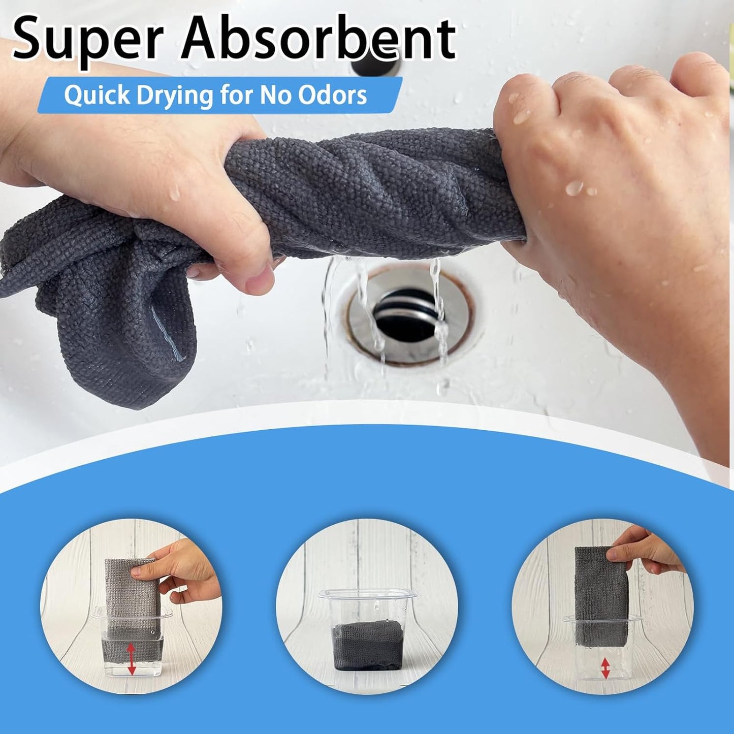 Microfiber Reusable Cleaning Cloth Roll (25 Sheets - 2 Year Pack)