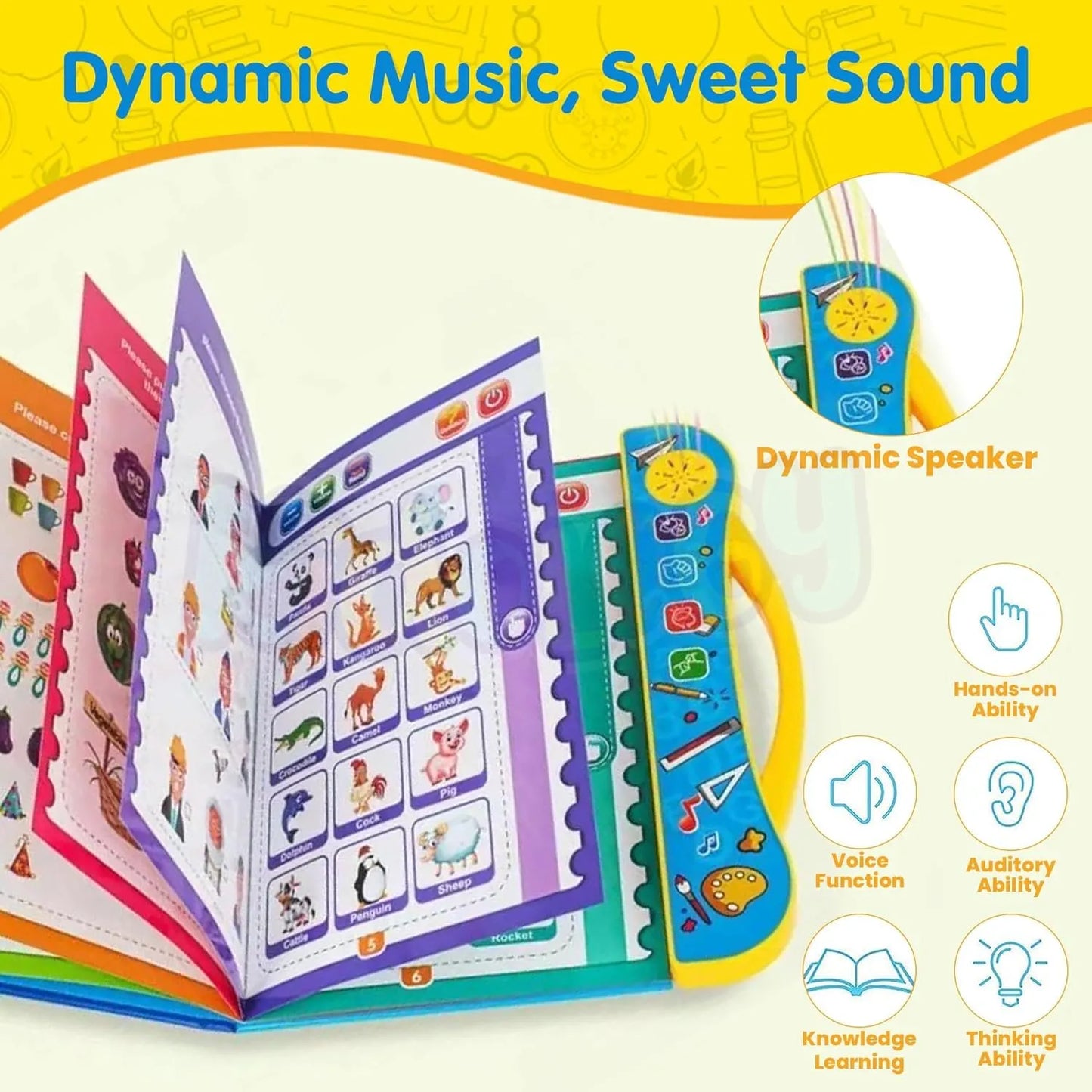 Engage & Educate: Play & Learn Book for Kids | Early Educational Toy for Kids Ages 1 to 5
