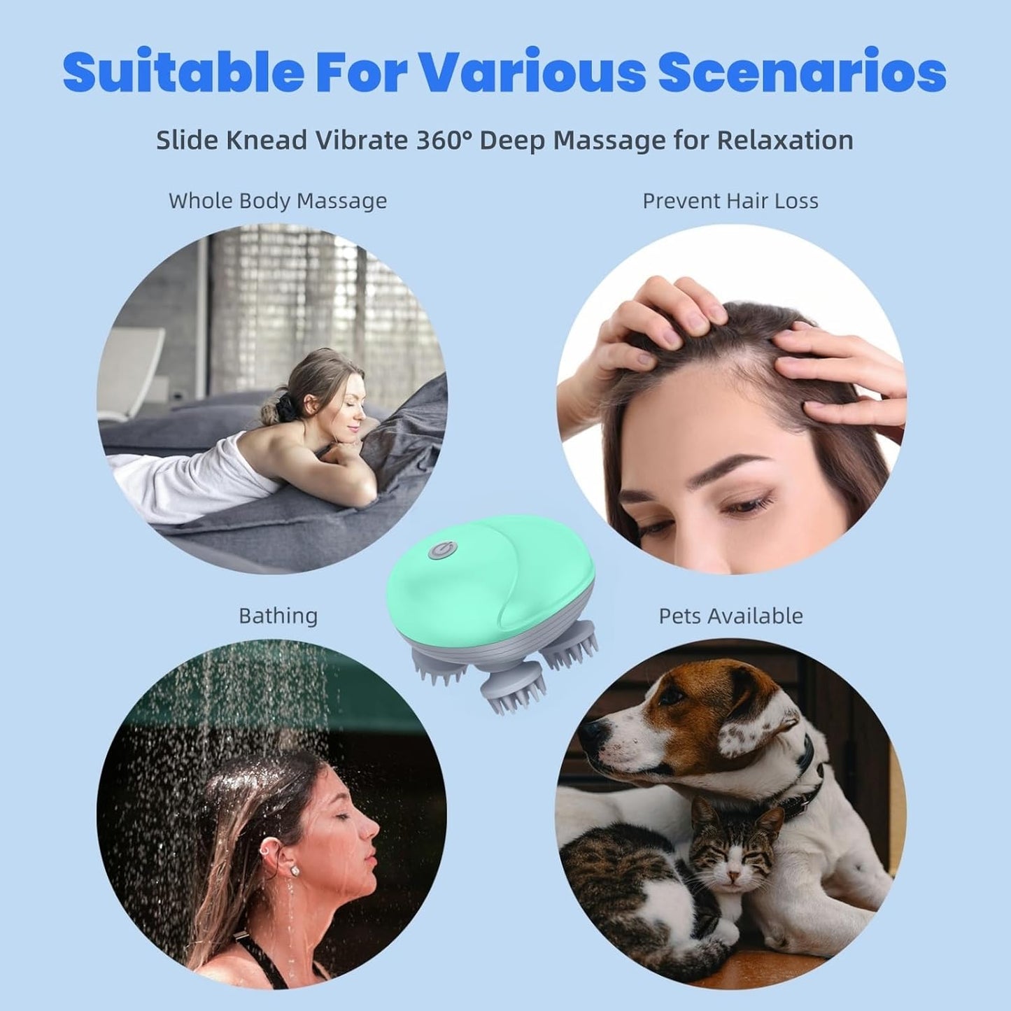 Electric Scalp Massager for Hair Growth