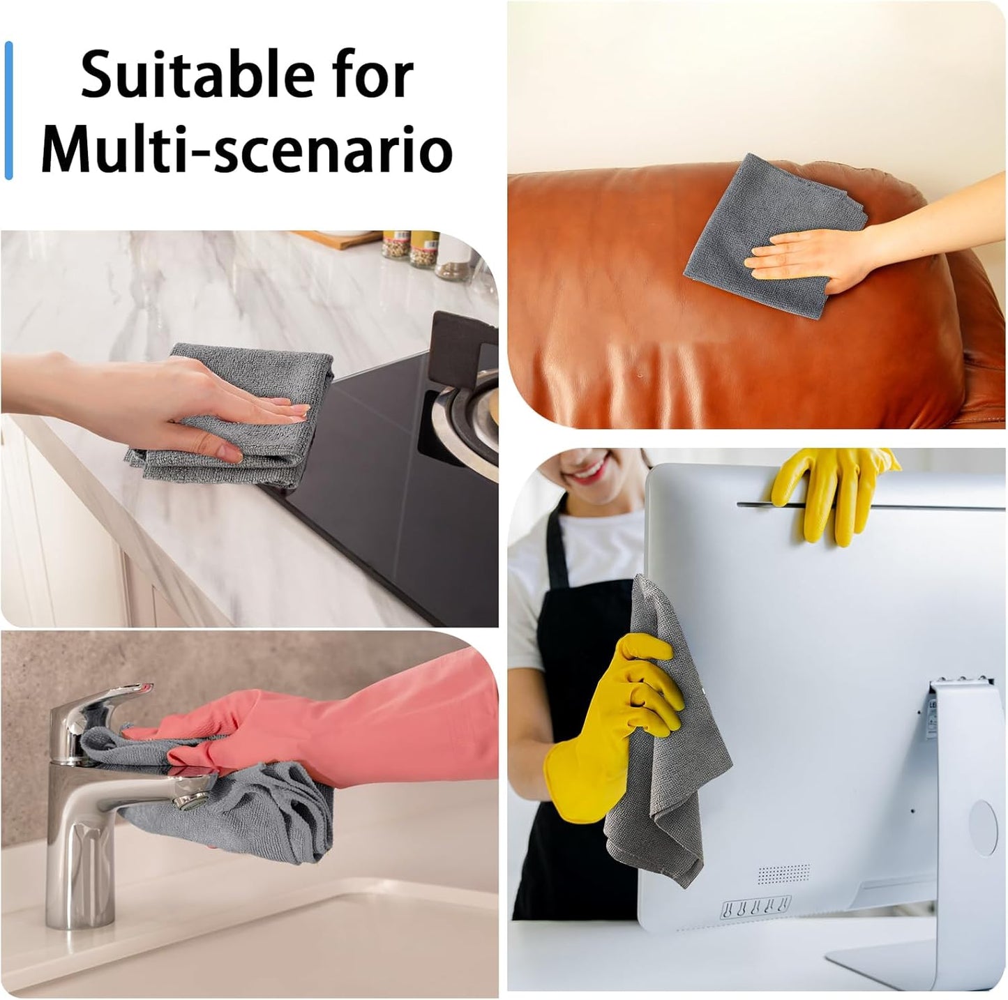 Microfiber Reusable Cleaning Cloth Roll (25 Sheets - 2 Year Pack)