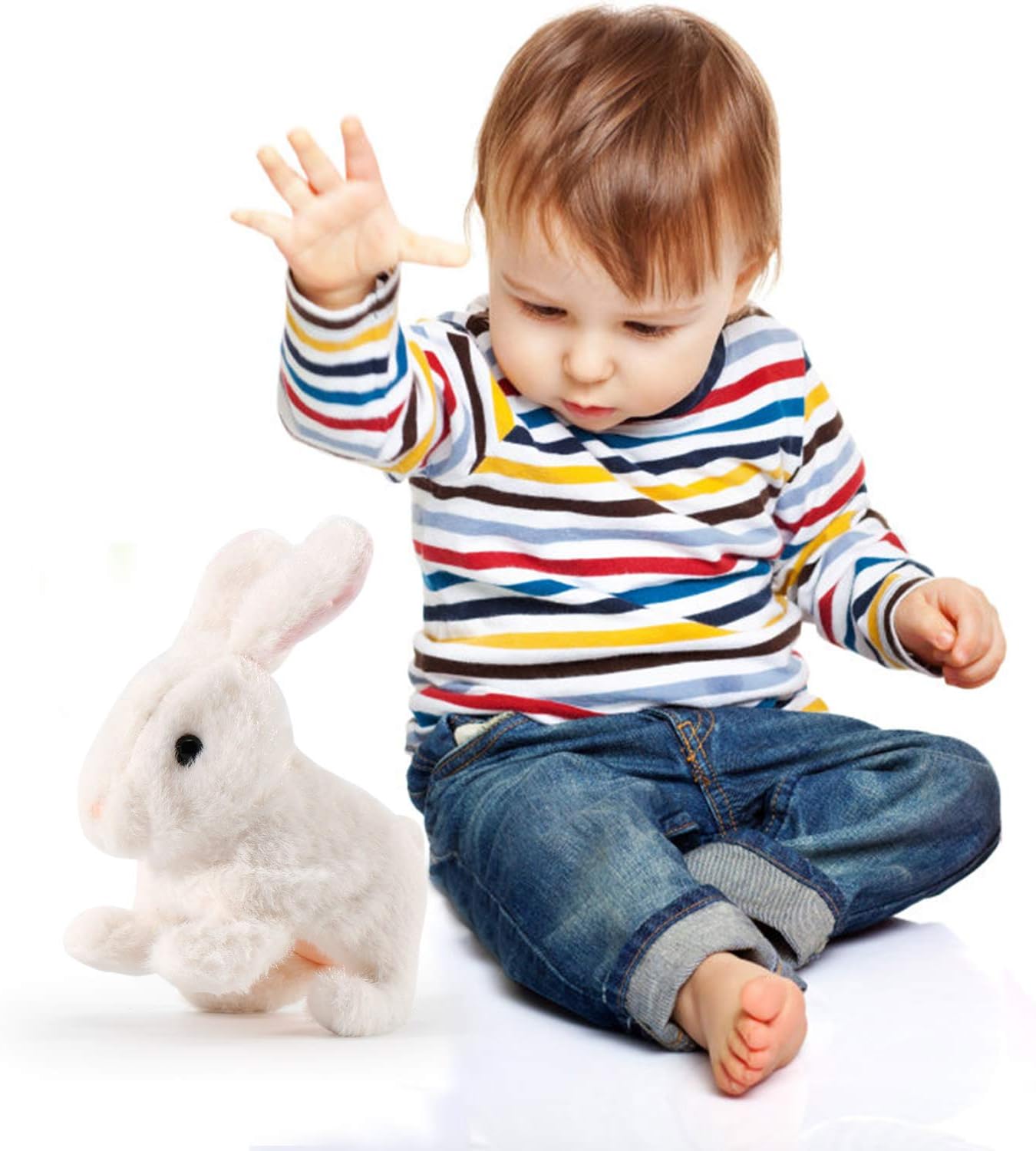 Hopping Bunny Toy Interactive Electronic Pet with Sounds and Movements