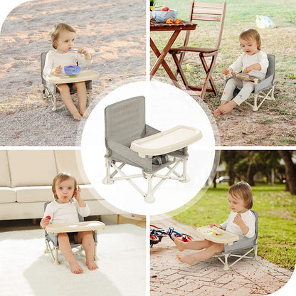 Folding Portable High Chair with Tray